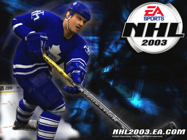 NHL 2003 title screen for Xbox